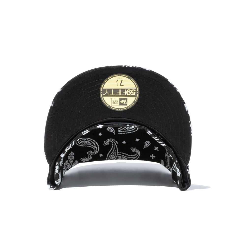 59FIFTY ペイズリー エンブロイダリー ニューヨーク・ヤンキース ブラックペイズリー