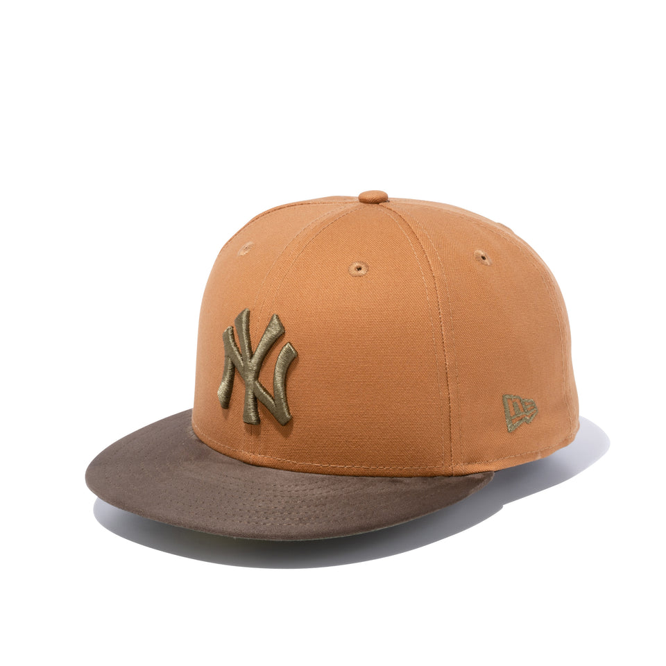 59FIFTY ダックキャンバス ニューヨーク・ヤンキース ダックタン オリーブスエードバイザー