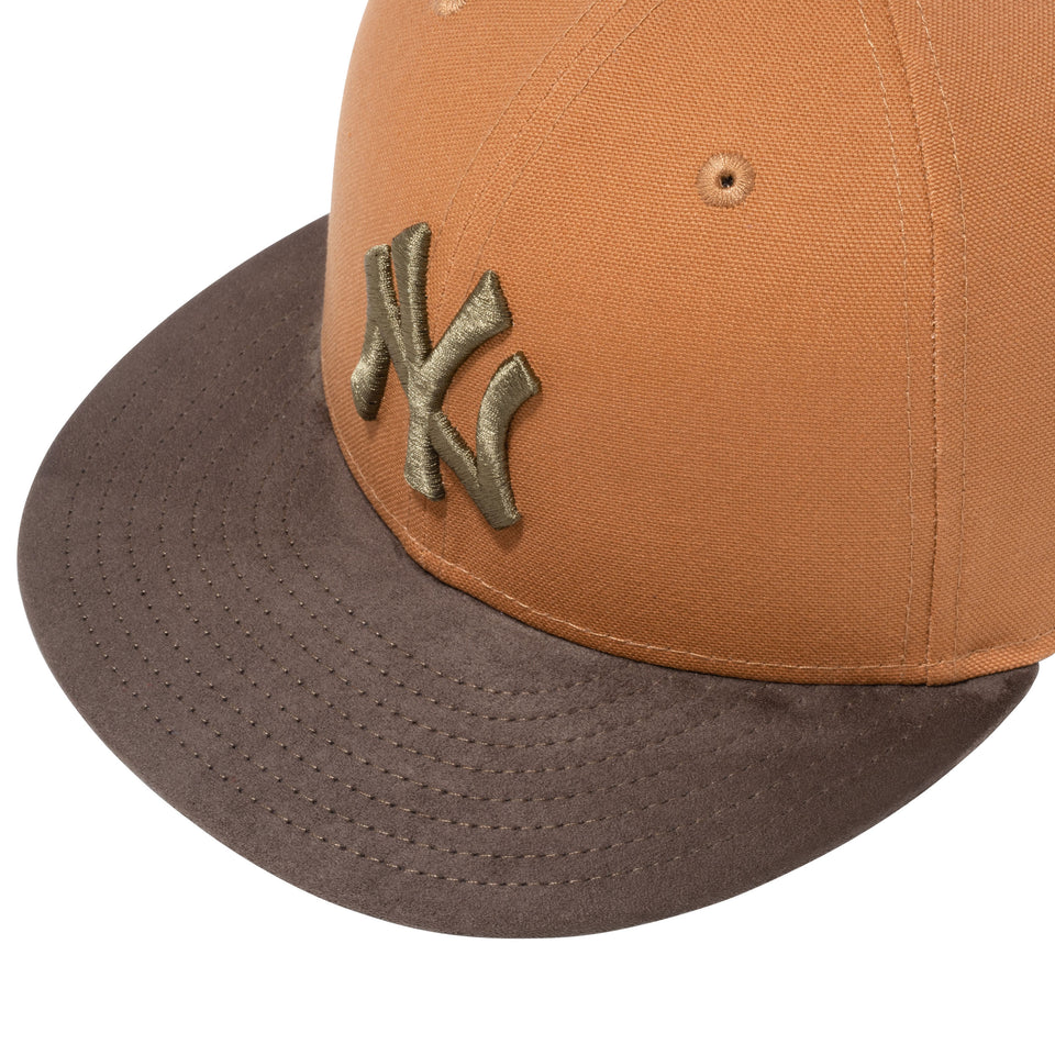 59FIFTY ダックキャンバス ニューヨーク・ヤンキース ダックタン オリーブスエードバイザー