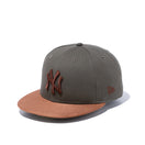 59FIFTY ダックキャンバス ニューヨーク・ヤンキース ダックモス ブラウンスエードバイザー
