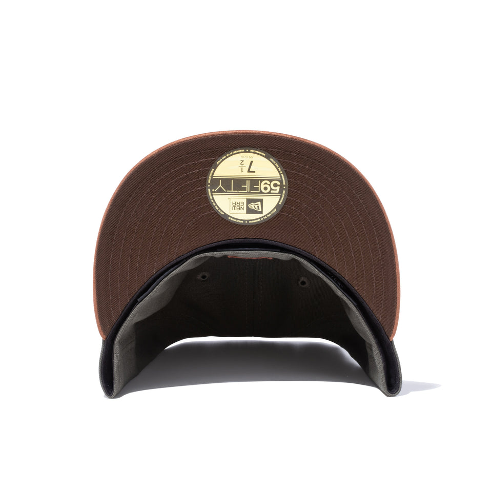 59FIFTY ダックキャンバス ニューヨーク・ヤンキース ダックモス ブラウンスエードバイザー