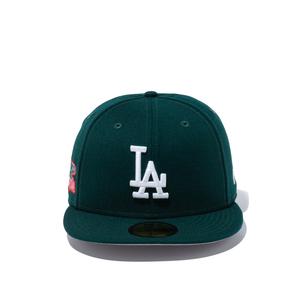 59FIFTY MLB サイドパッチ ロサンゼルス・ドジャース ワールドシリーズ ダークグリーン