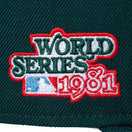 59FIFTY MLB サイドパッチ ロサンゼルス・ドジャース ワールドシリーズ ダークグリーン