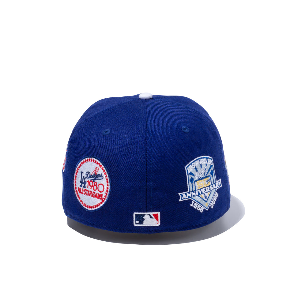59FIFTY MLB エンブレム ロサンゼルス・ドジャース マルチロゴ ダークロイヤル