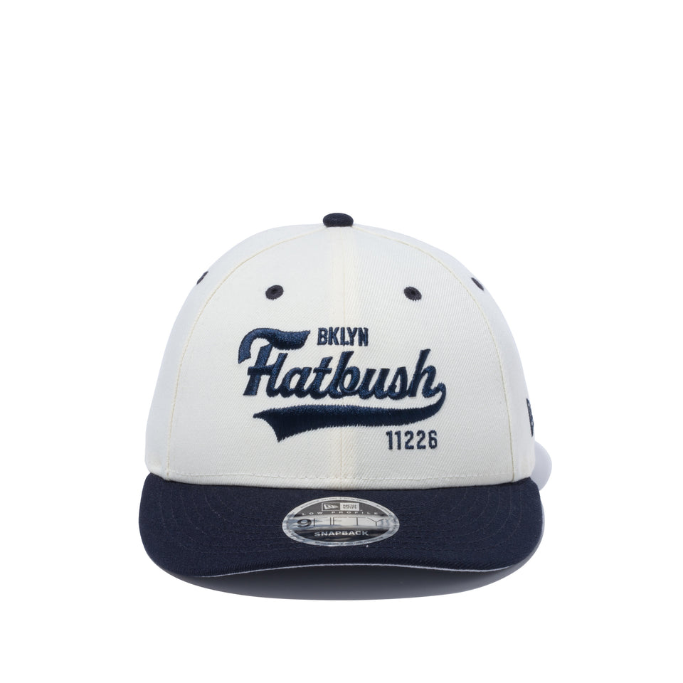 9FIFTY エリアシリーズ ブルックリン クロームホワイト ネイビーバイザー グレーアンダーバイザー