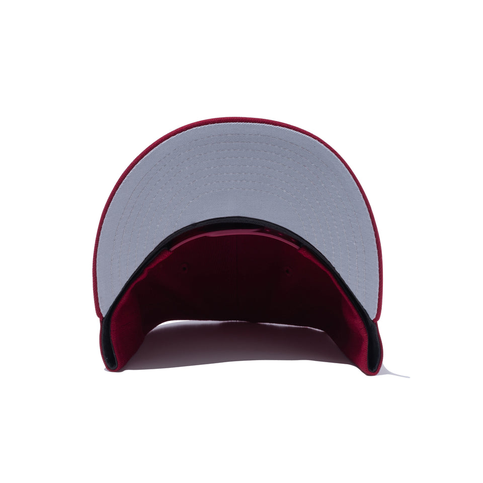 9FIFTY エリアシリーズ ブルックリン カーディナル グレーアンダーバイザー