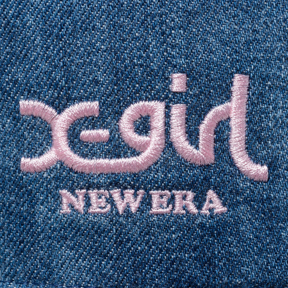 バケット01 X-girl ミルズロゴ ウォッシュドデニム