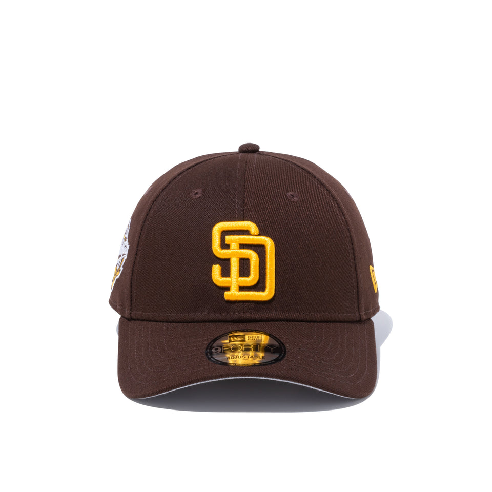 9FORTY MLBワールドシリーズ サンディエゴ・パドレス サイドパッチ バーントウッド