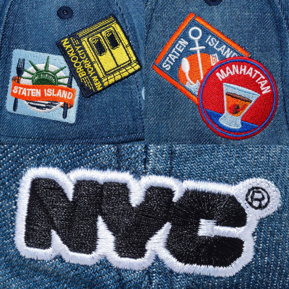 9THIRTY NYC ステッカー ウォッシュドデニム