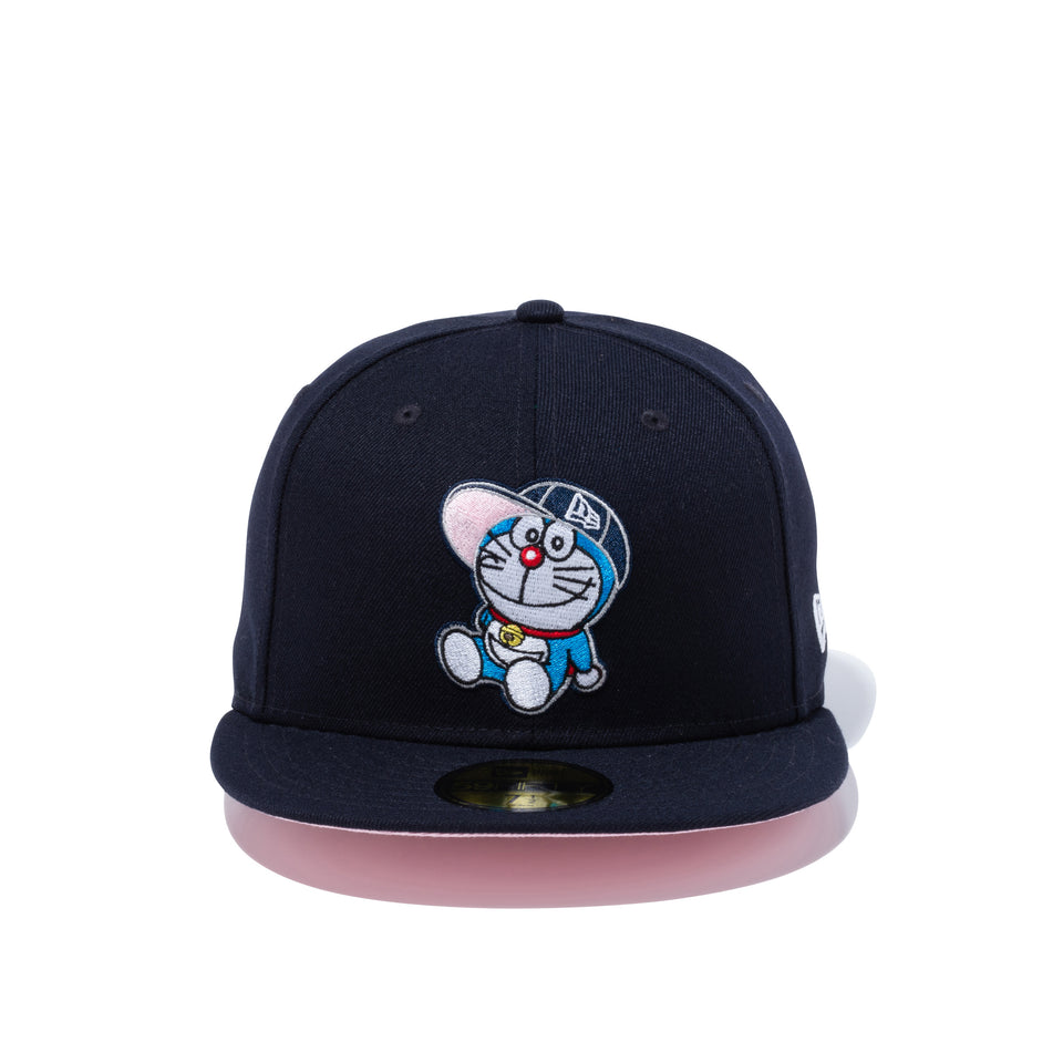 59FIFTY ドラえもん ネイビー ピンクアンダーバイザー