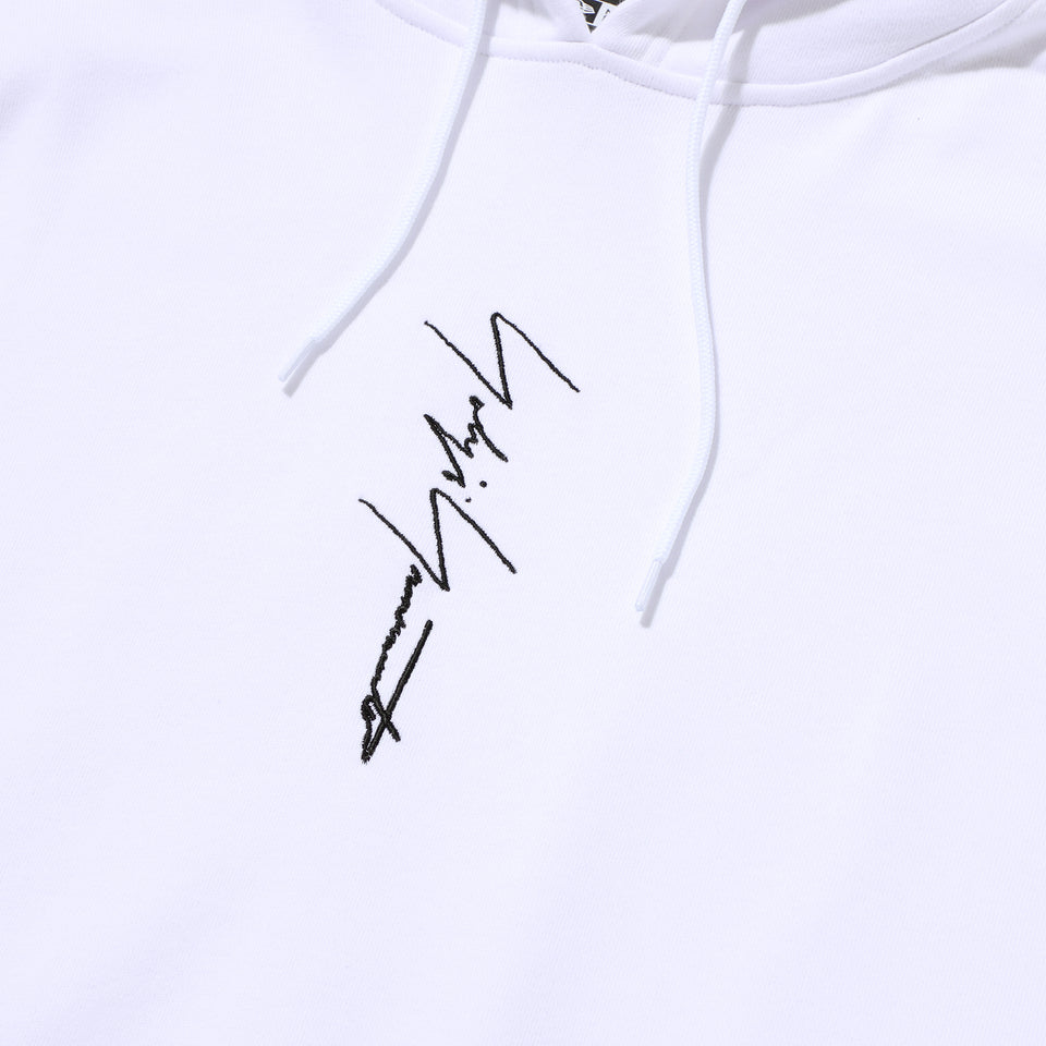 裏毛 スウェット プルオーバーフーディー Yohji Yamamoto Vertical Series ホワイト