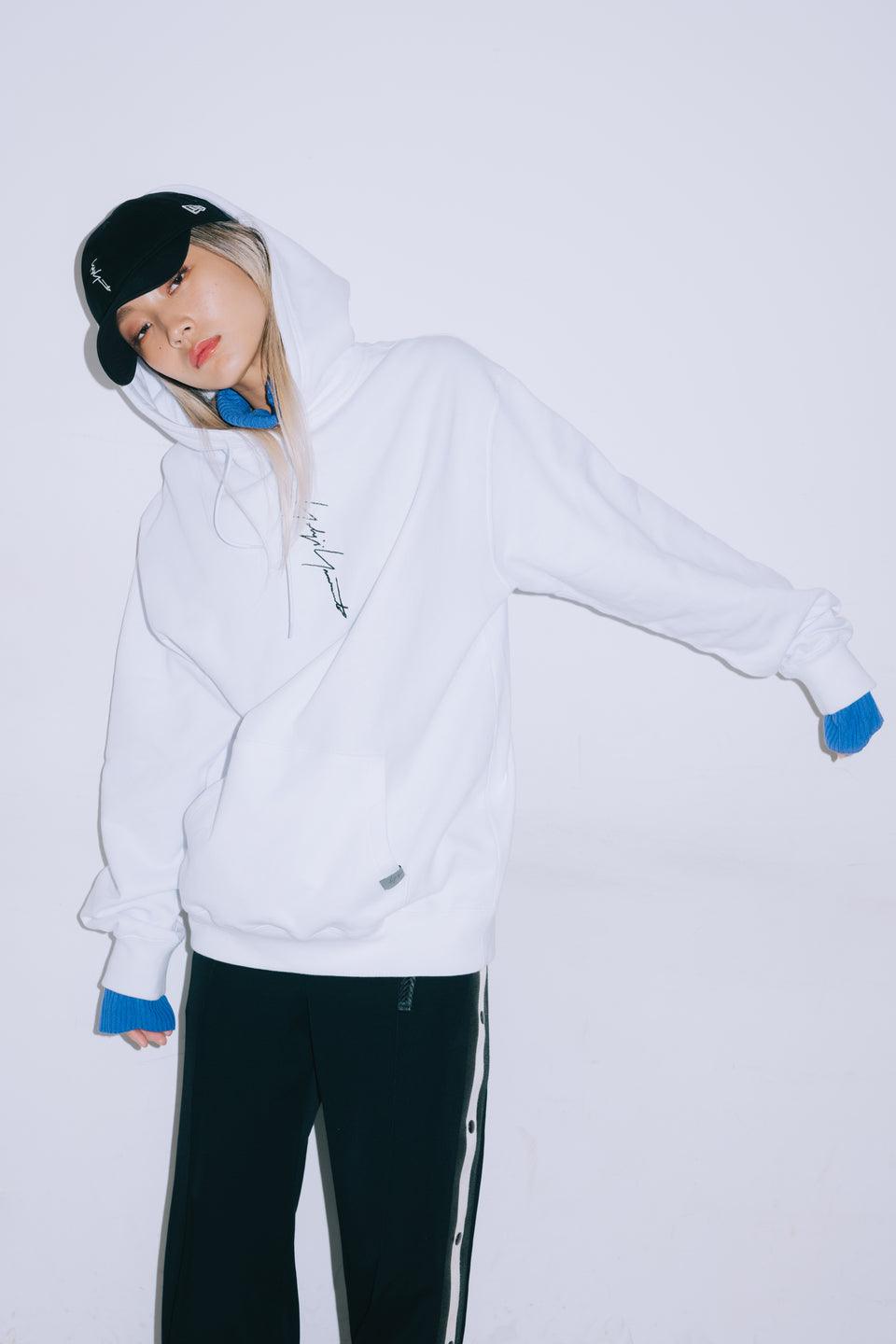 裏毛 スウェット プルオーバーフーディー Yohji Yamamoto Vertical Series ホワイト