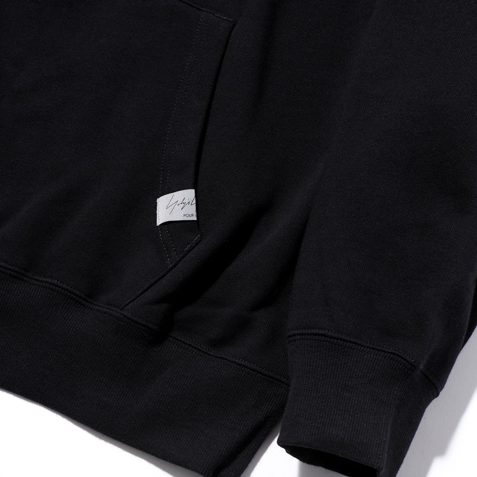 裏毛 スウェット プルオーバーフーディー Yohji Yamamoto Vertical Series ブラック