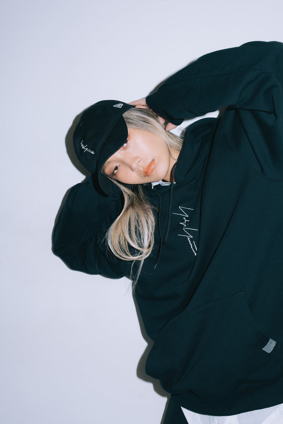 裏毛 スウェット プルオーバーフーディー Yohji Yamamoto Vertical Series ブラック