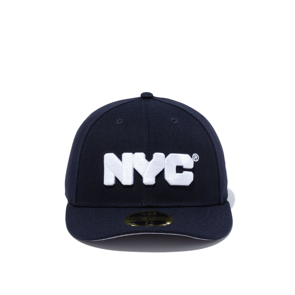 LP 59FIFTY NYC チャンキーロゴ ネイビー