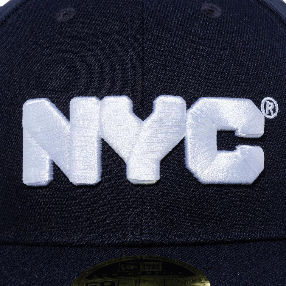 LP 59FIFTY NYC チャンキーロゴ ネイビー