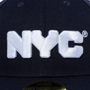 LP 59FIFTY NYC チャンキーロゴ ネイビー