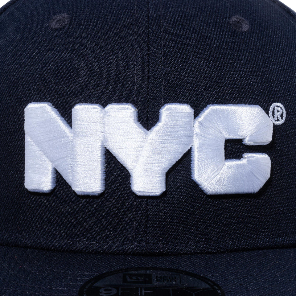 9FIFTY NYC チャンキーロゴ ネイビー