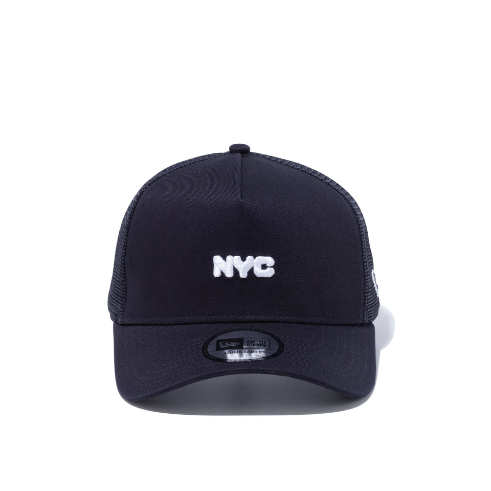 9FORTY A-Frame トラッカー NYC チャンキーロゴ ミニロゴ ネイビー