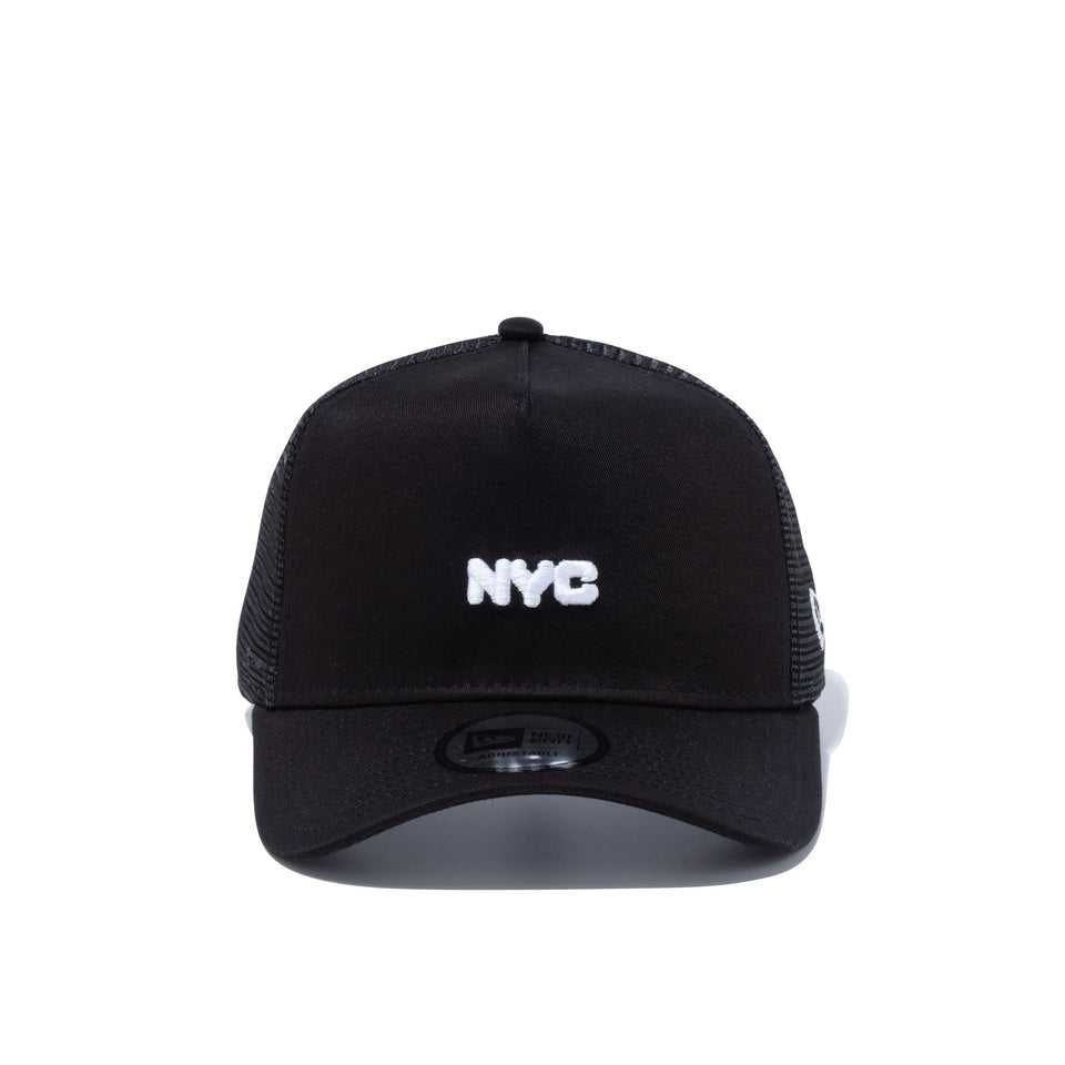 9FORTY A-Frame トラッカー NYC チャンキーロゴ ミニロゴ ブラック