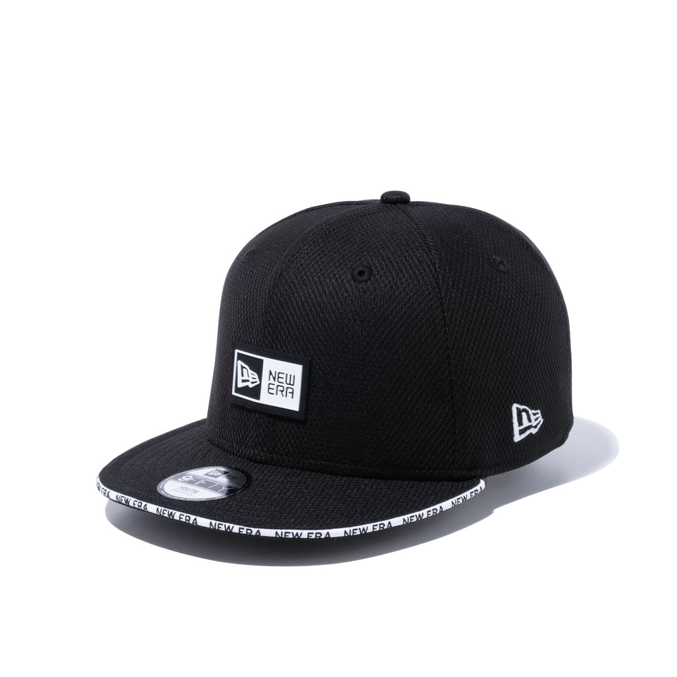 Youth 9FIFTY Diamond Era ボックスロゴ ブラック サンドイッチバイザー
