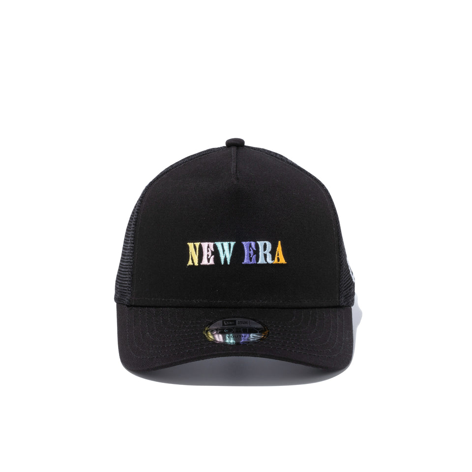 Youth 9FORTY A-Frame トラッカー カラフルロゴ NEW ERA ブラック