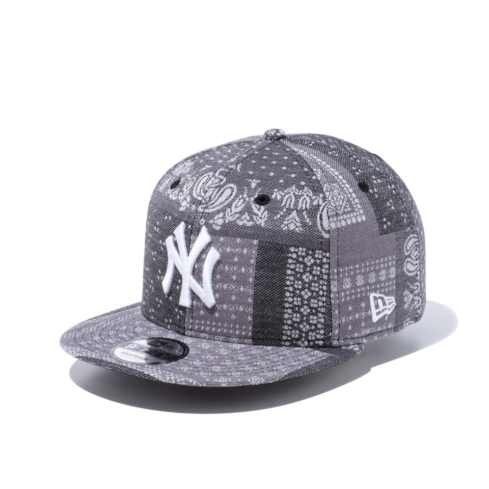 9FIFTY ペイズリー パッチワーク ニューヨーク・ヤンキース ブラックペイズリー