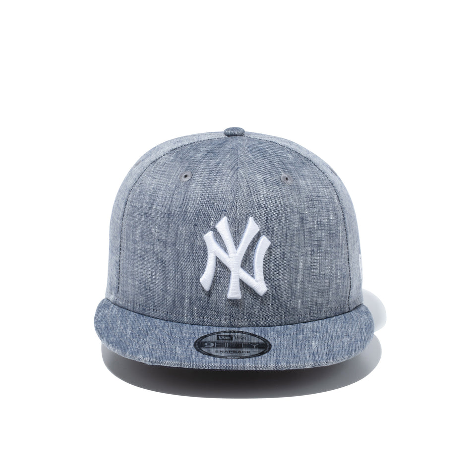 9FIFTY リネンシャンブレー ニューヨーク・ヤンキース ネイビー