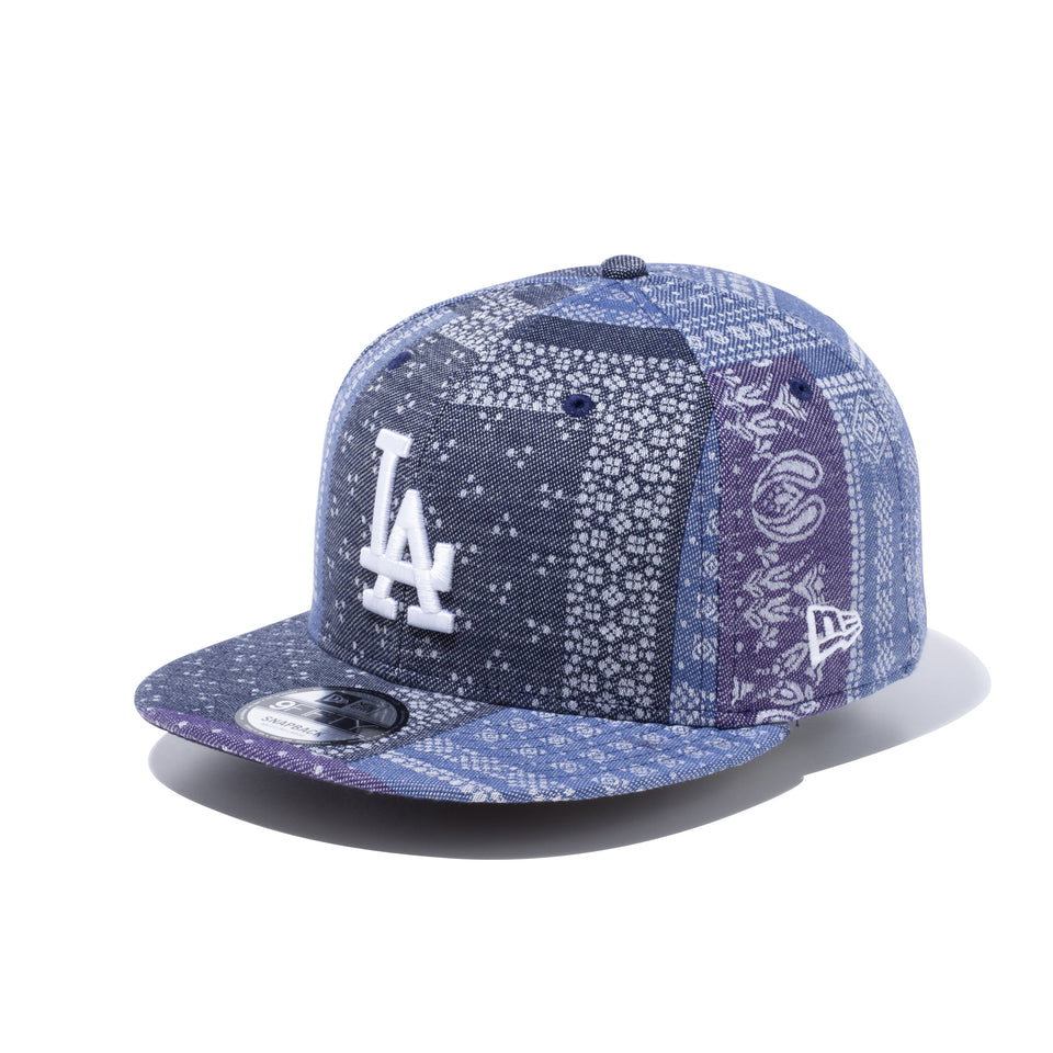 9FIFTY ペイズリー パッチワーク ロサンゼルス・ドジャース ブルーペイズリー