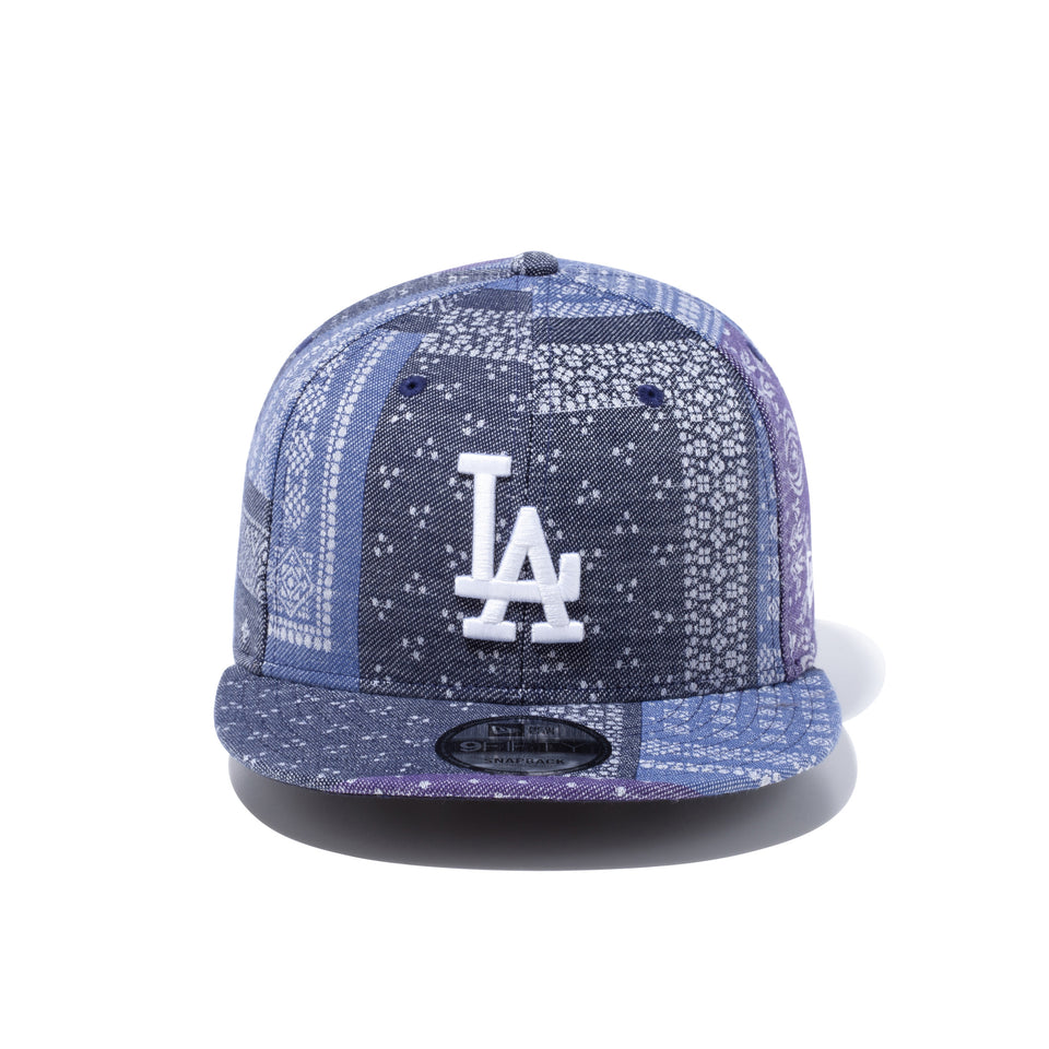 9FIFTY ペイズリー パッチワーク ロサンゼルス・ドジャース ブルーペイズリー