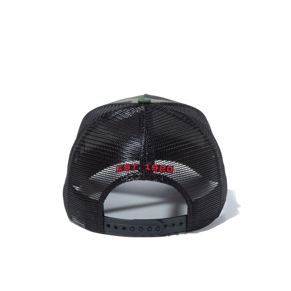 9FORTY A-Frame トラッカー バーチカルロゴ ウッドランドカモ