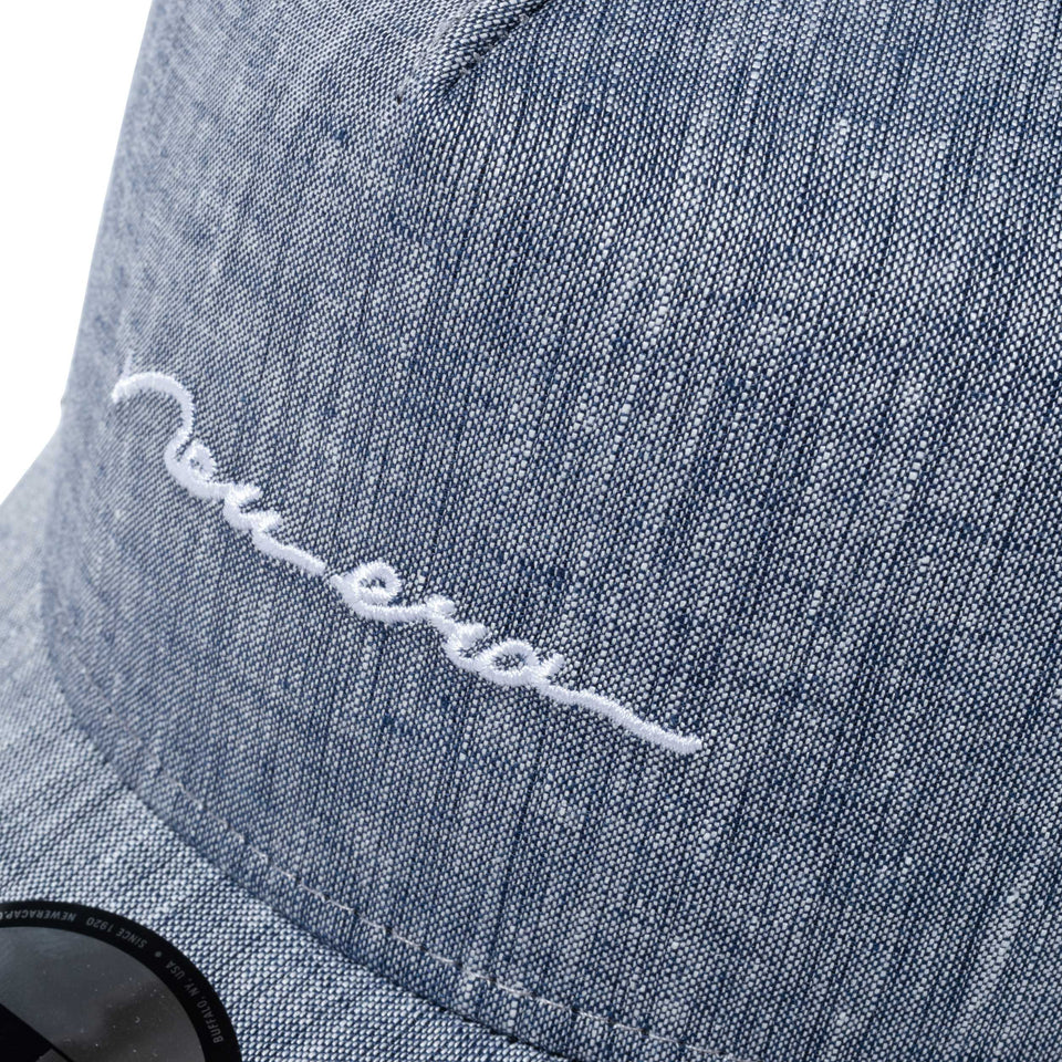 9FORTY A-Frame トラッカー リネンシャンブレー new era ネイビー