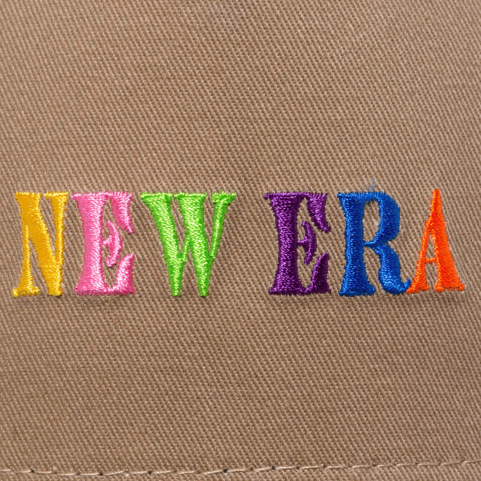 9FORTY A-Frame トラッカー カラフルロゴ NEW ERA カーキ