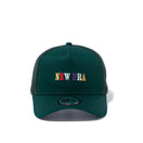 9FORTY A-Frame トラッカー カラフルロゴ NEW ERA ダークグリーン