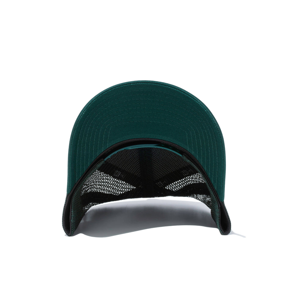 9FORTY A-Frame トラッカー カラフルロゴ NEW ERA ダークグリーン