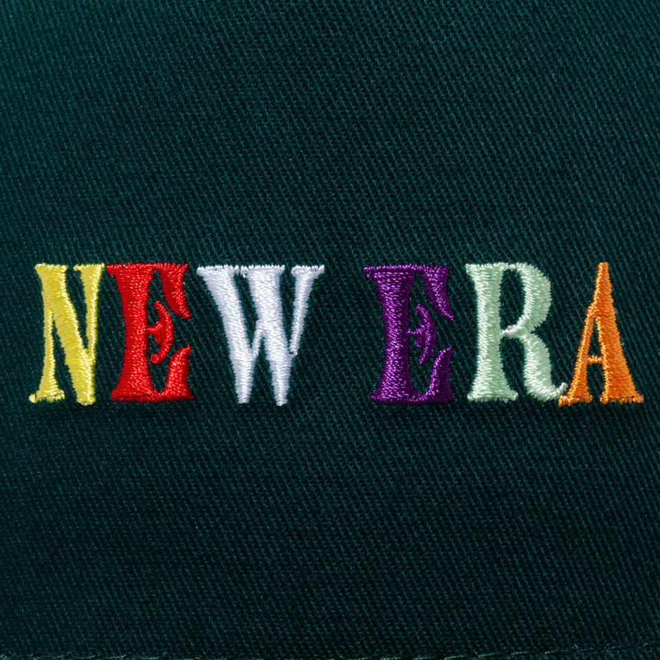 9FORTY A-Frame トラッカー カラフルロゴ NEW ERA ダークグリーン