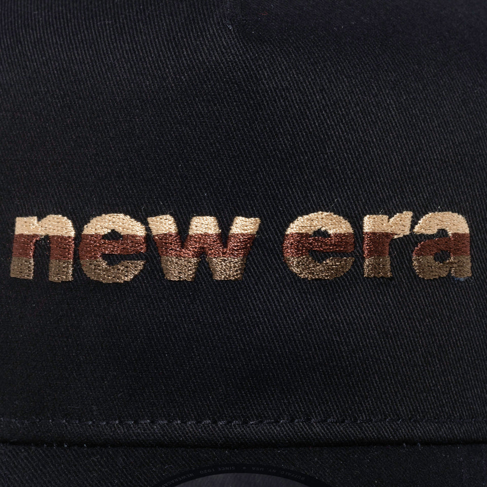 9FORTY A-Frame トラッカー 3トーンロゴ new era ブラック × ブラウン