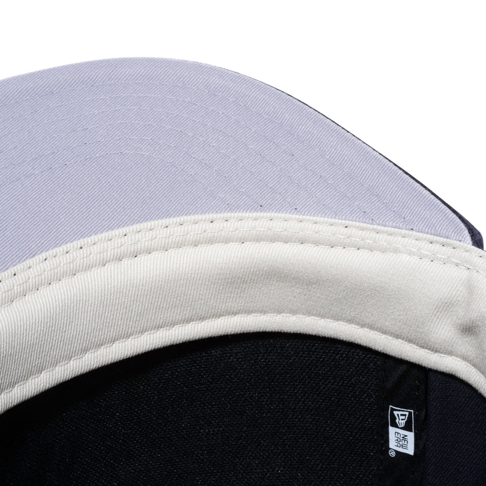 5-Panel Square Visor ニューヨーク・ヤンキース ネイビー グレーアンダーバイザー