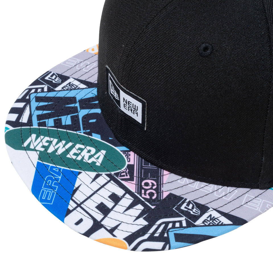 59FIFTY ステッカーズロゴ ボックスロゴ ブラック