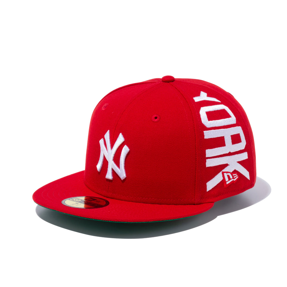 59FIFTY サイドロゴ ニューヨーク・ヤンキース スカーレット