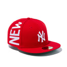 59FIFTY サイドロゴ ニューヨーク・ヤンキース スカーレット