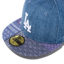 59FIFTY ペイズリー パッチワーク ロサンゼルス・ドジャース ウォッシュドデニム ペイズリーバイザー