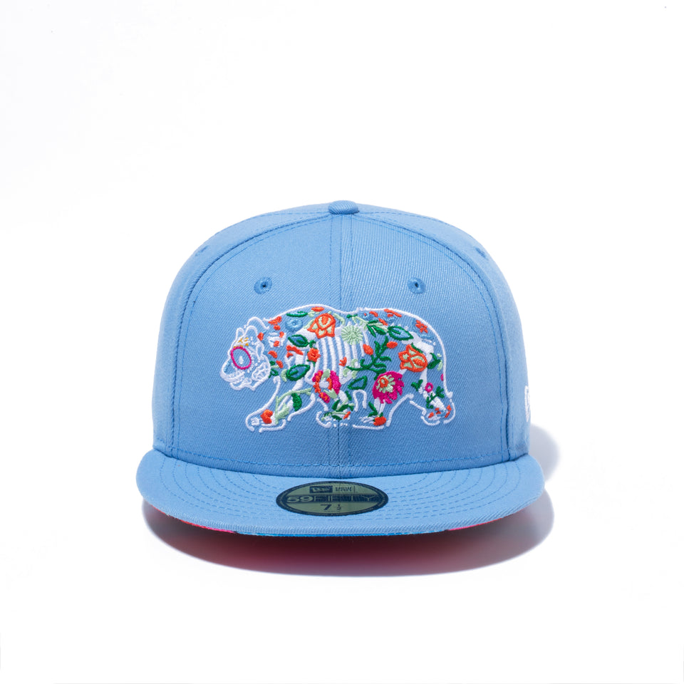 59FIFTY Day of the Dead ベアー セラーぺアンダーバイザー スカイブルー