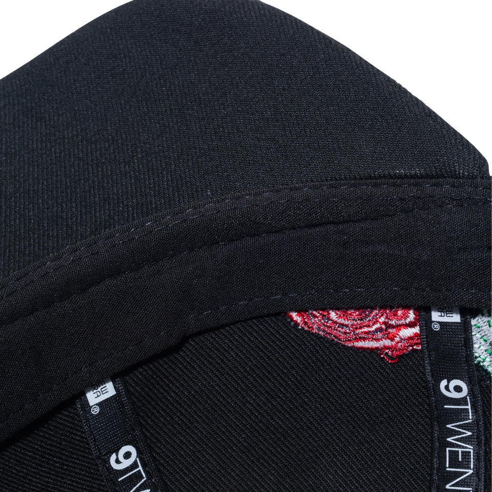 9TWENTY Rose Embroidery ブラック