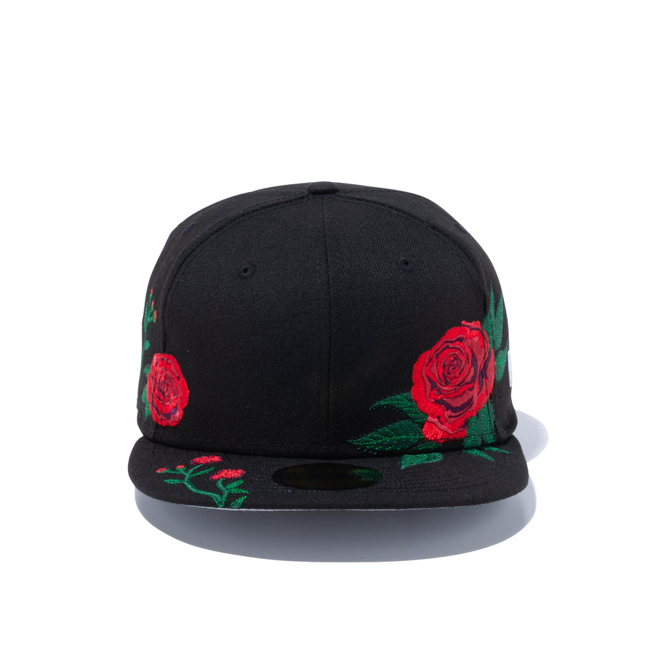 59FIFTY Rose Embroidery ブラック