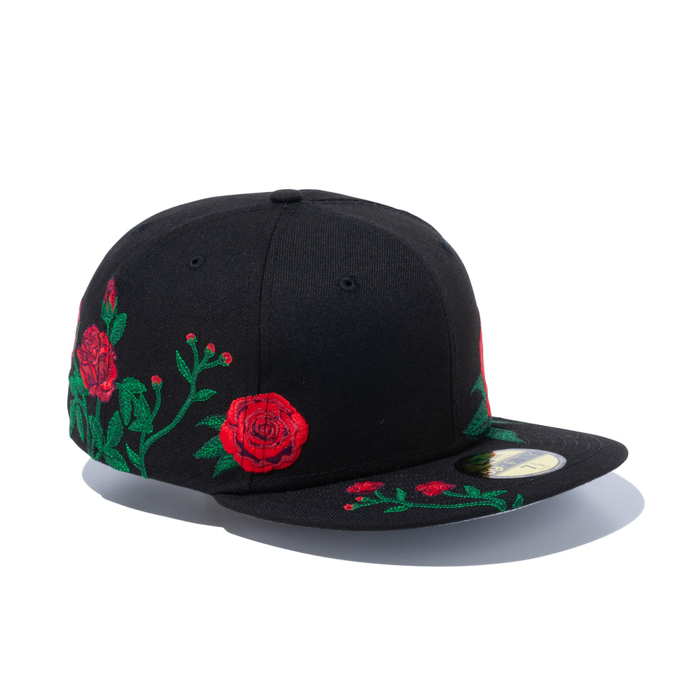 59FIFTY Rose Embroidery ブラック