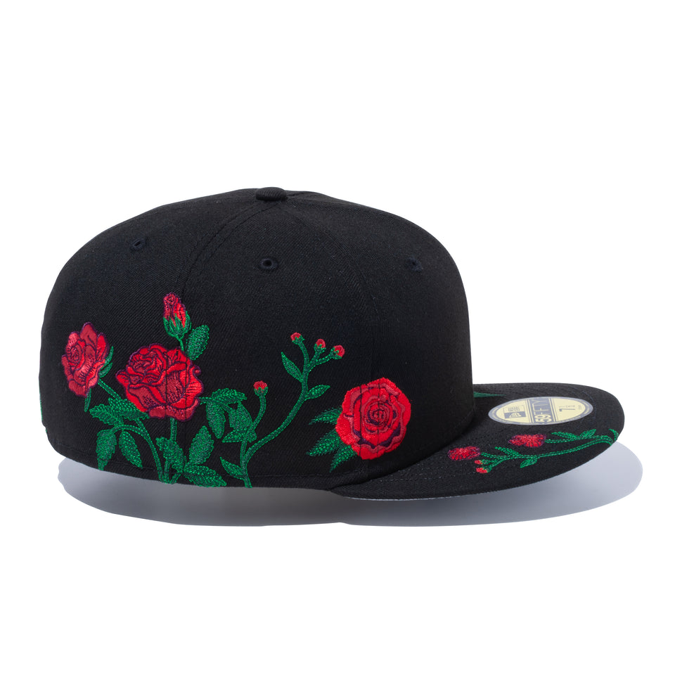 59FIFTY Rose Embroidery ブラック