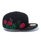 59FIFTY Rose Embroidery ブラック