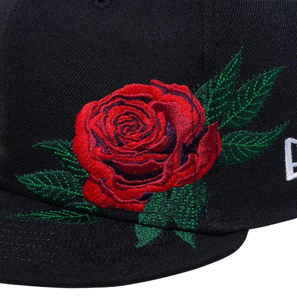 59FIFTY Rose Embroidery ブラック