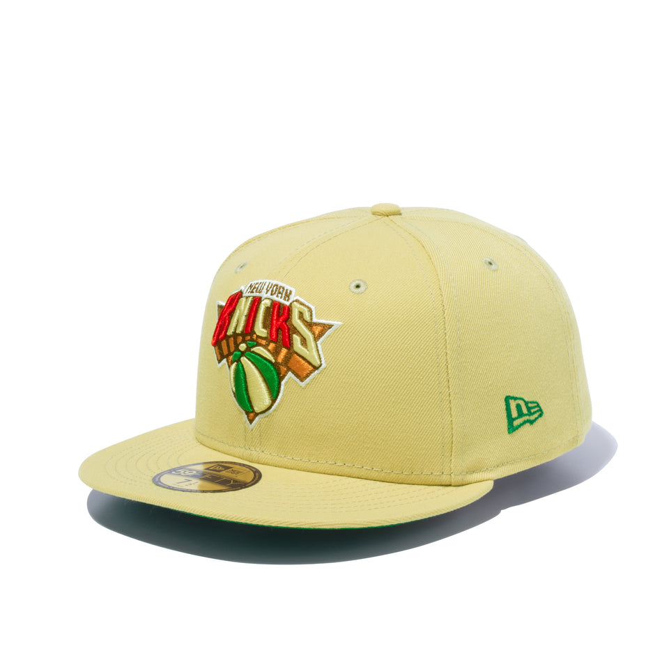 59FIFTY COOKIE ニューヨーク・ニックス ベガスゴールド グリーンアンダーバイザー